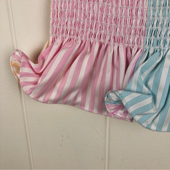 Petersyn Womens Marianna Tutti Smocked Ruffle Tube Top X-Small - Picture 8 of 13